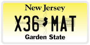 X36MAT license plate in New Jersey