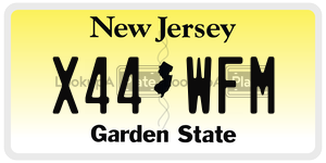 X44WFM  license plate in NJ