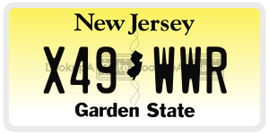 X49WWR  license plate in NJ
