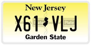 X61VLJ  license plate in NJ