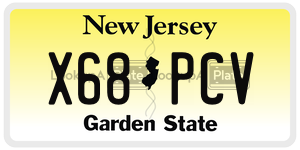 X68PCV  license plate in NJ