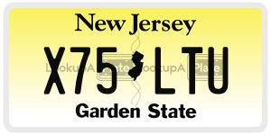 X75LTU  license plate in NJ