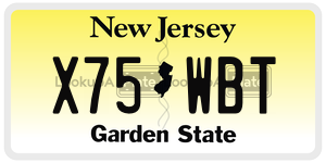 X75WBT  license plate in NJ