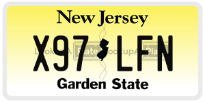 X97LFN  license plate in NJ