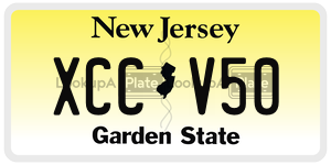 XCCV50  license plate in NJ