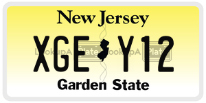 XGEY12 license plate in New Jersey