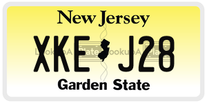 XKEJ28  license plate in NJ