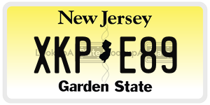 XKPE89  license plate in NJ
