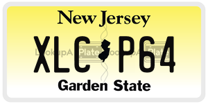 XLCP64 license plate in New Jersey