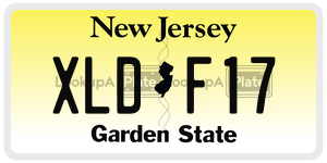 XLDF17 license plate in New Jersey