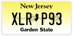 XLRP93 license plate in New Jersey