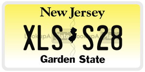 XLSS28 license plate in New Jersey