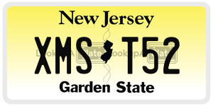 XMST52 license plate in New Jersey