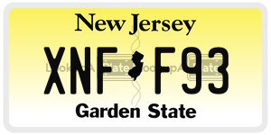 XNFF93  license plate in NJ