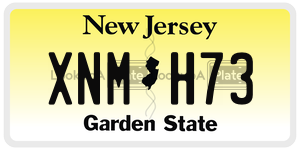 XNMH73 license plate in New Jersey