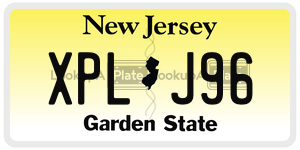 XPLJ96  license plate in NJ