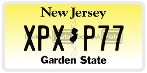 XPXP77 license plate in New Jersey
