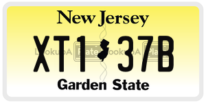 XT137B  license plate in NJ