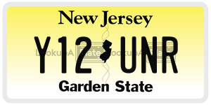 Y12UNR license plate in New Jersey