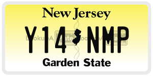 Y14NMP  license plate in NJ