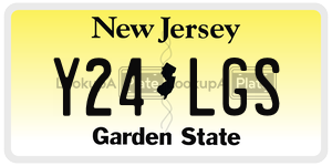 Y24LGS license plate in New Jersey