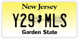 Y29MLS  license plate in NJ