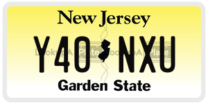 Y40NXU license plate in New Jersey