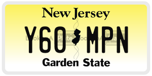 Y60MPN license plate in New Jersey