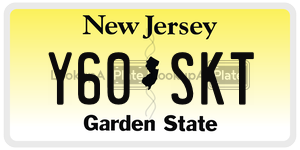 Y60SKT  license plate in NJ