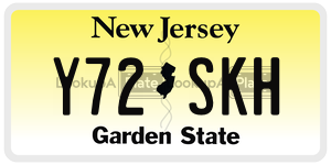 Y72SKH  license plate in NJ