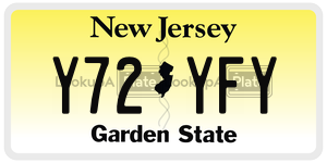 Y72YFY  license plate in NJ