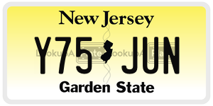 Y75JUN license plate in New Jersey