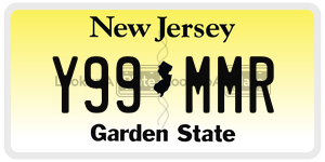 Y99MMR license plate in New Jersey