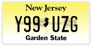 Y99UZG license plate in New Jersey