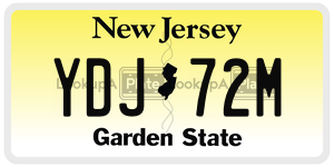 YDJ72M  license plate in NJ