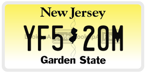YF520M  license plate in NJ