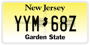 YYM68Z license plate in New Jersey