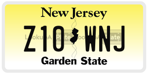 Z10WNJ  license plate in NJ