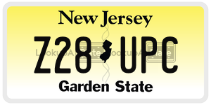 Z28UPC license plate in New Jersey