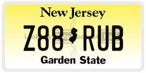 Z88RUB  license plate in NJ