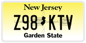 Z98KTV  license plate in NJ