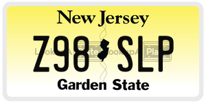Z98SLP license plate in New Jersey