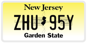ZHU95Y  license plate in NJ