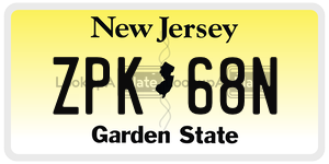 ZPK68N  license plate in NJ