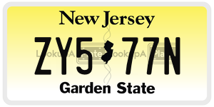 ZY577N  license plate in NJ