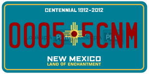 00055CNM  license plate in NM