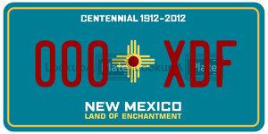 000XDF  license plate in NM