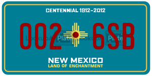 0026SB  license plate in NM