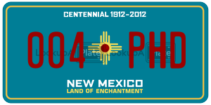 004PHD  license plate in NM