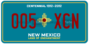 005XCN  license plate in NM